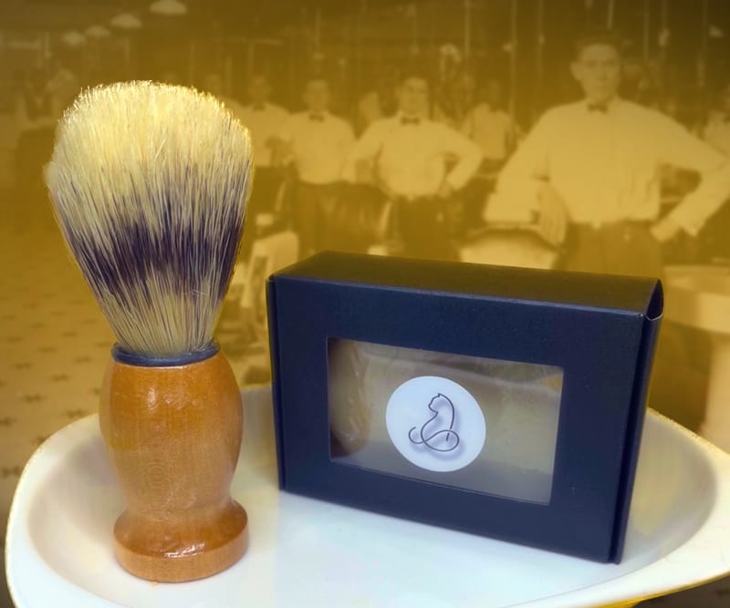 3 Piece Old Fashioned Shave Soap Kit (Soap 1 oz.) Essential Spa