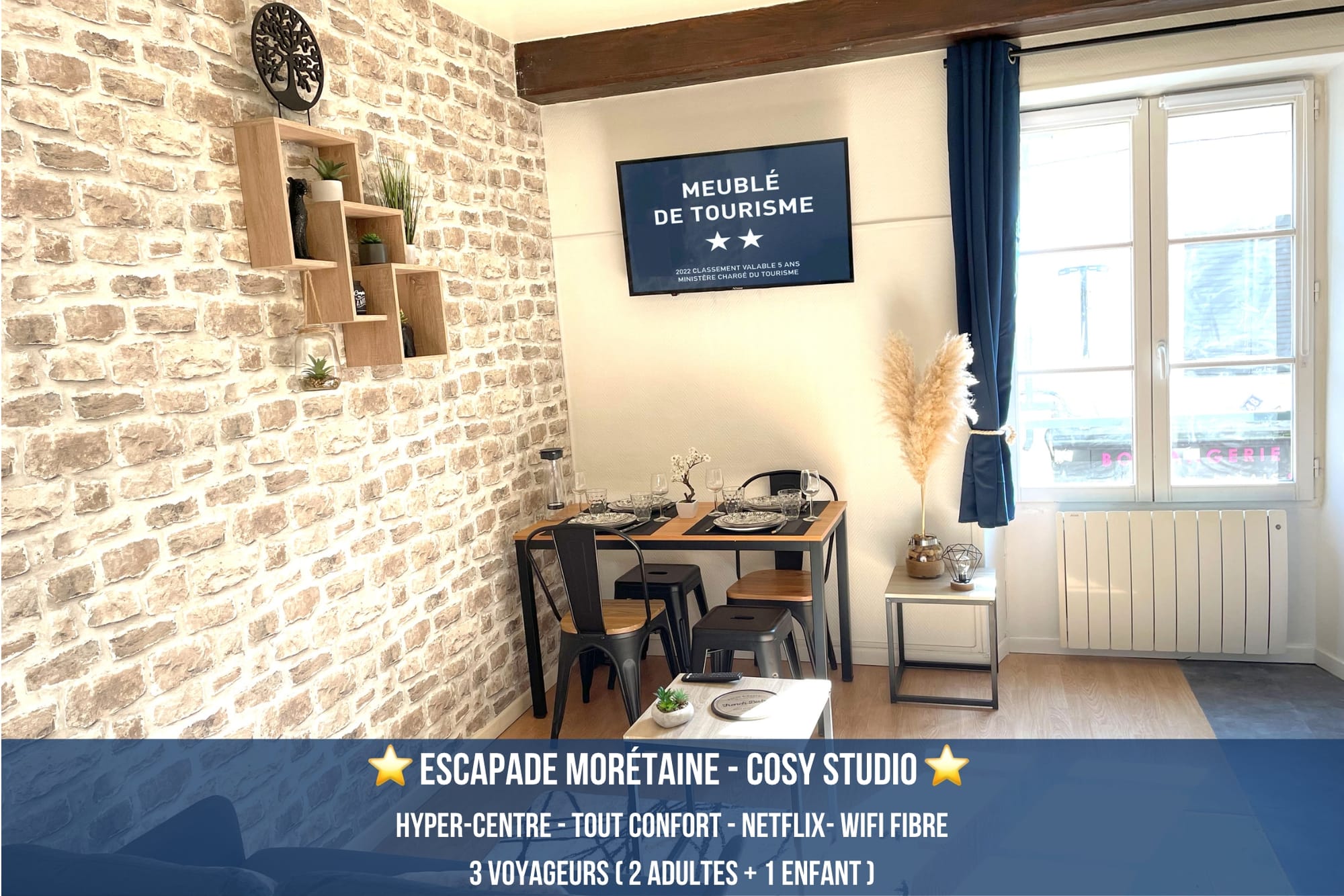⭐Cosy Studio⭐ Hyper fonctionnel, 50m du Loing, Hyper-Centre, Tout à pied