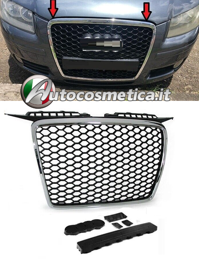 Tbest Kit Coprifari E Griglia Per Mini F55 F56 F57 | 5 Pezzi In Nero Lucido | Sostituzione Per Modelli 2014-2021 (One S JCW)