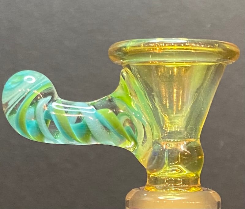 14mm Male Hitter: Fumed Funnel with Twisted Cane Handle. - Shockers ...