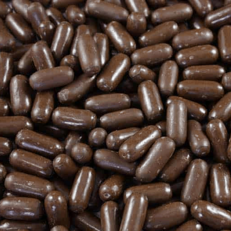 Milk chocolate licorice bullets Lachlan’s Candy ABN 77 299 664 542