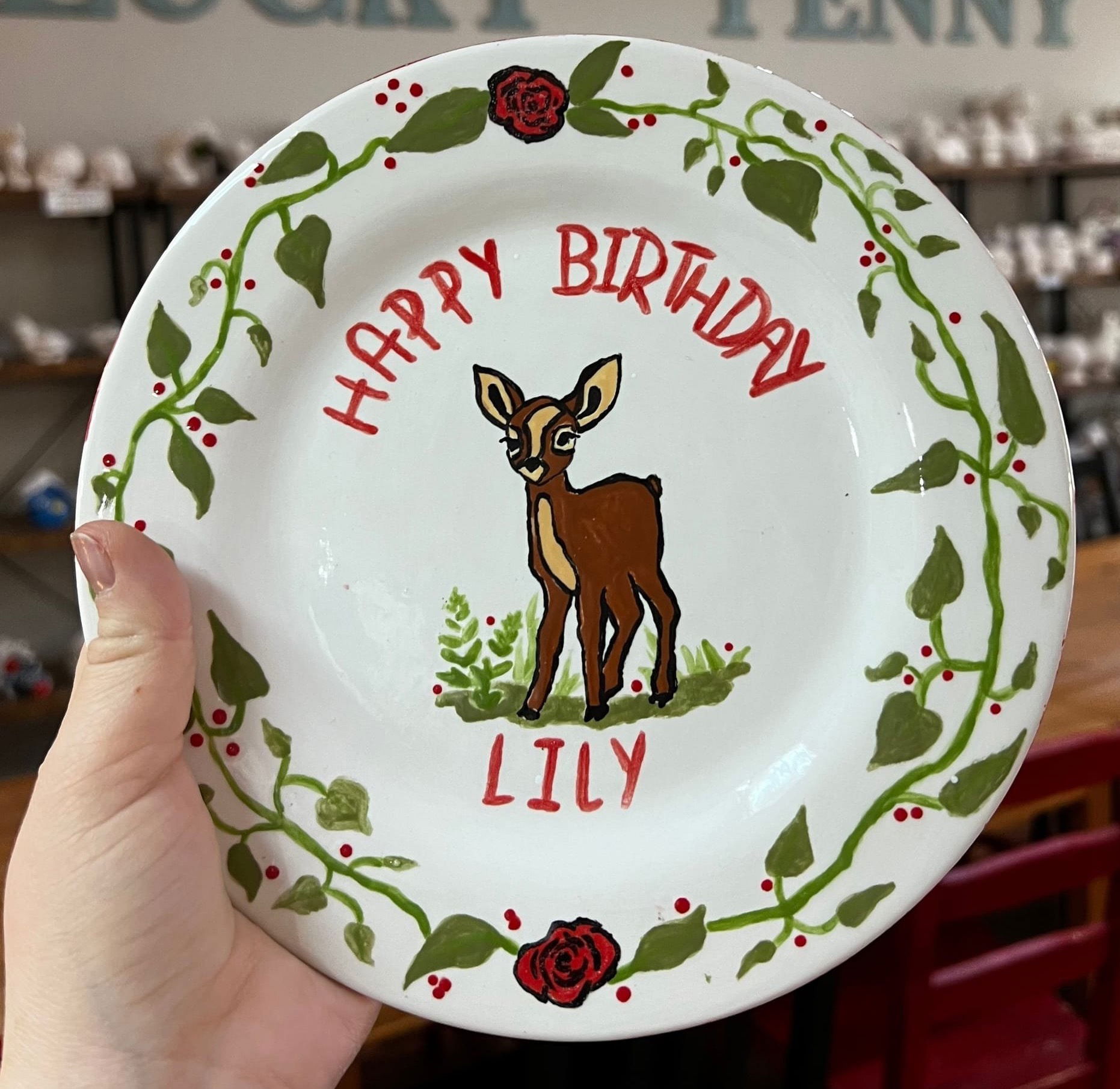 Hand-painted Ceramic Plate