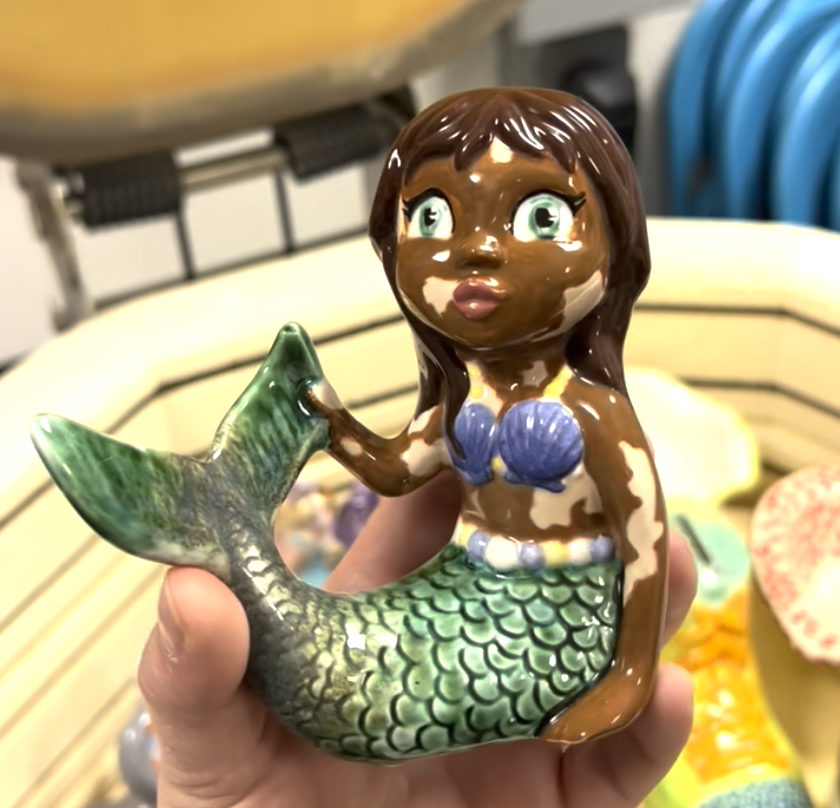 Hand-painted Ceramic Mermaid