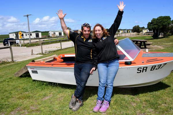 Dean Birkbeck and Cathy Fyfe are thrilled to be the new caretakers at the park.