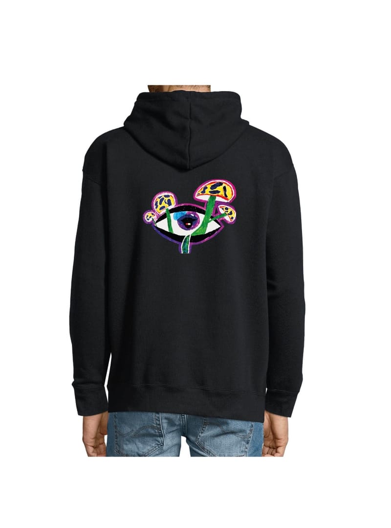 Kenzo eye hotsell hoodie black