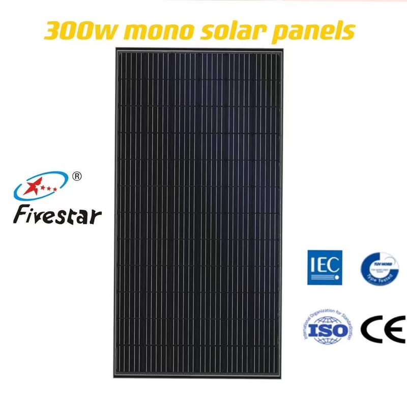 Fivestar W Mono Soalr Panel Profusion Technologies