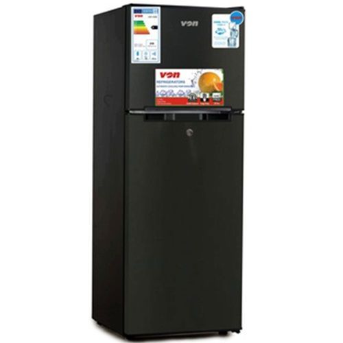 VON VART18DMS Double Door Fridge 138L Stainless Steel Homefiti