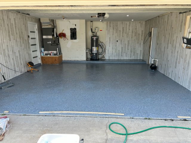 garage coated flooring.