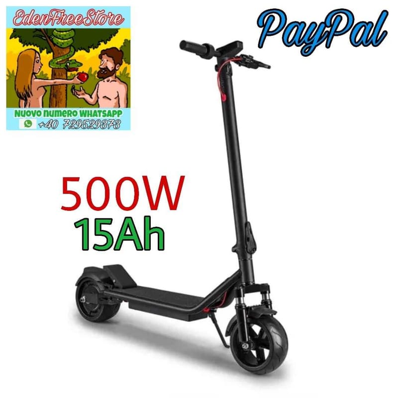 Monopattino Elettrico Per Adulti Pieghevole ES01 15Ah Scooter 500W