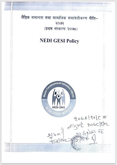NEDI - GESI Policy