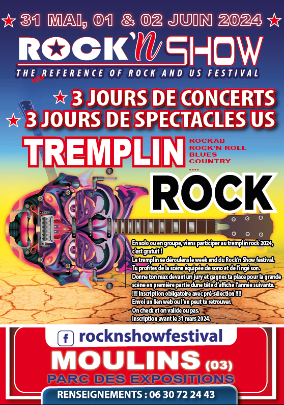 TREMPLIN ROCK, ROCKAB, ROCK’N ROLL, BLUES, COUNTRY EST FULLLLLL!!!!