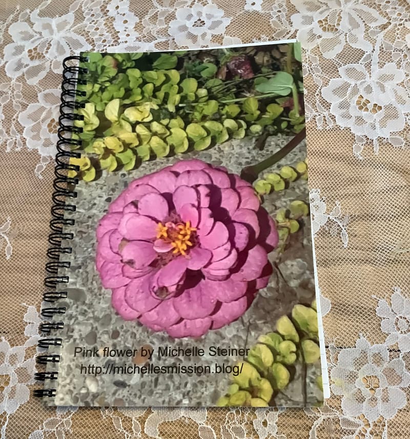 29 Cute floral pattern. Pink flowers. Notebook by Ann&Pen