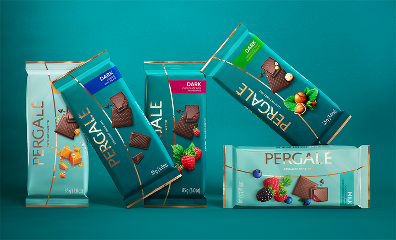 Pergalė Chocolate Bars Rebrand - Beatrice Baronaite Lau