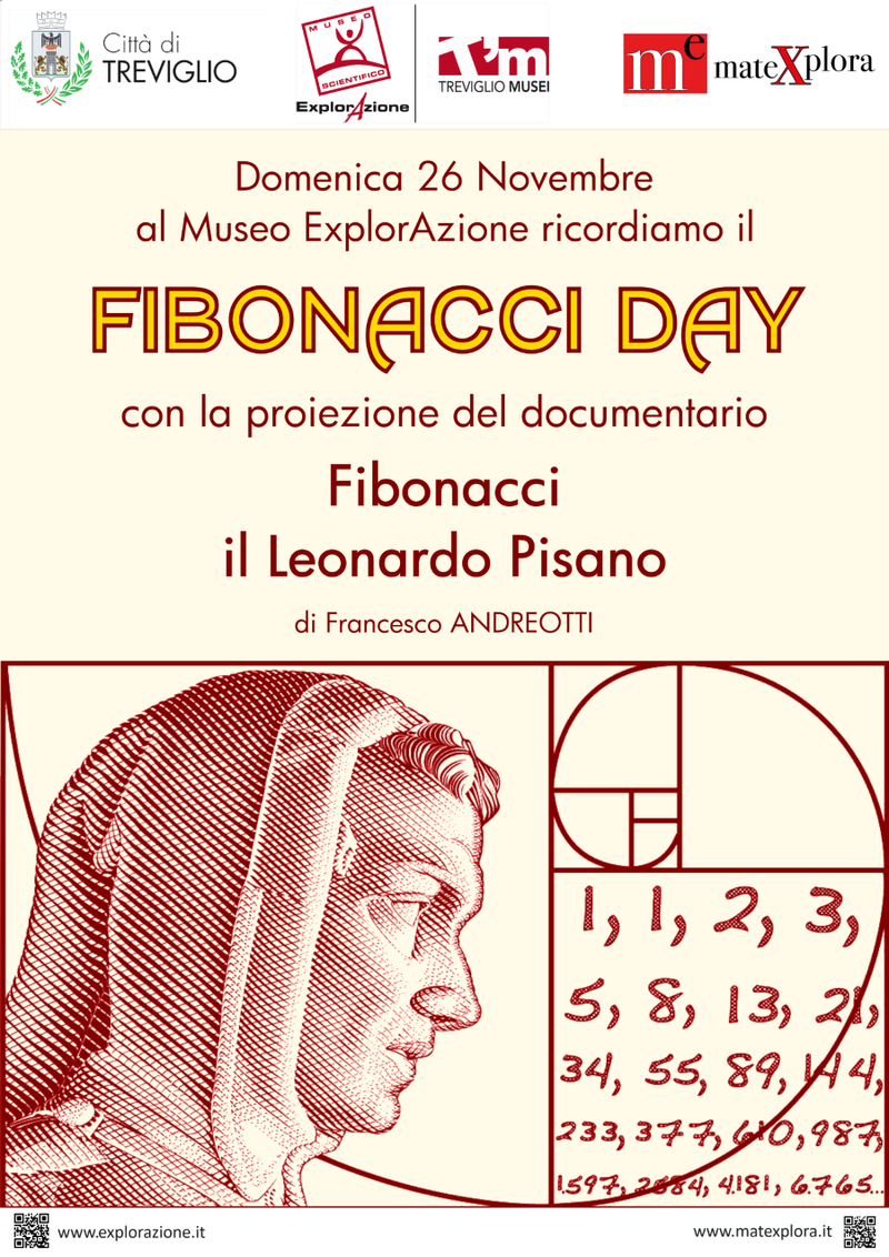 FIBONACCI DAY - DOMENICA 26 NOVEMBRE