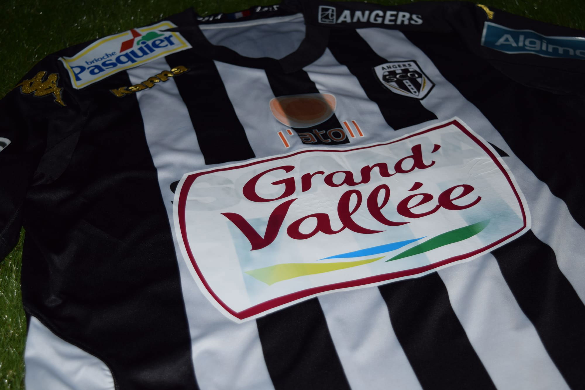 Maillot domicile sponsor "Grand Vallée" 2014-2015 de Romain Thomas