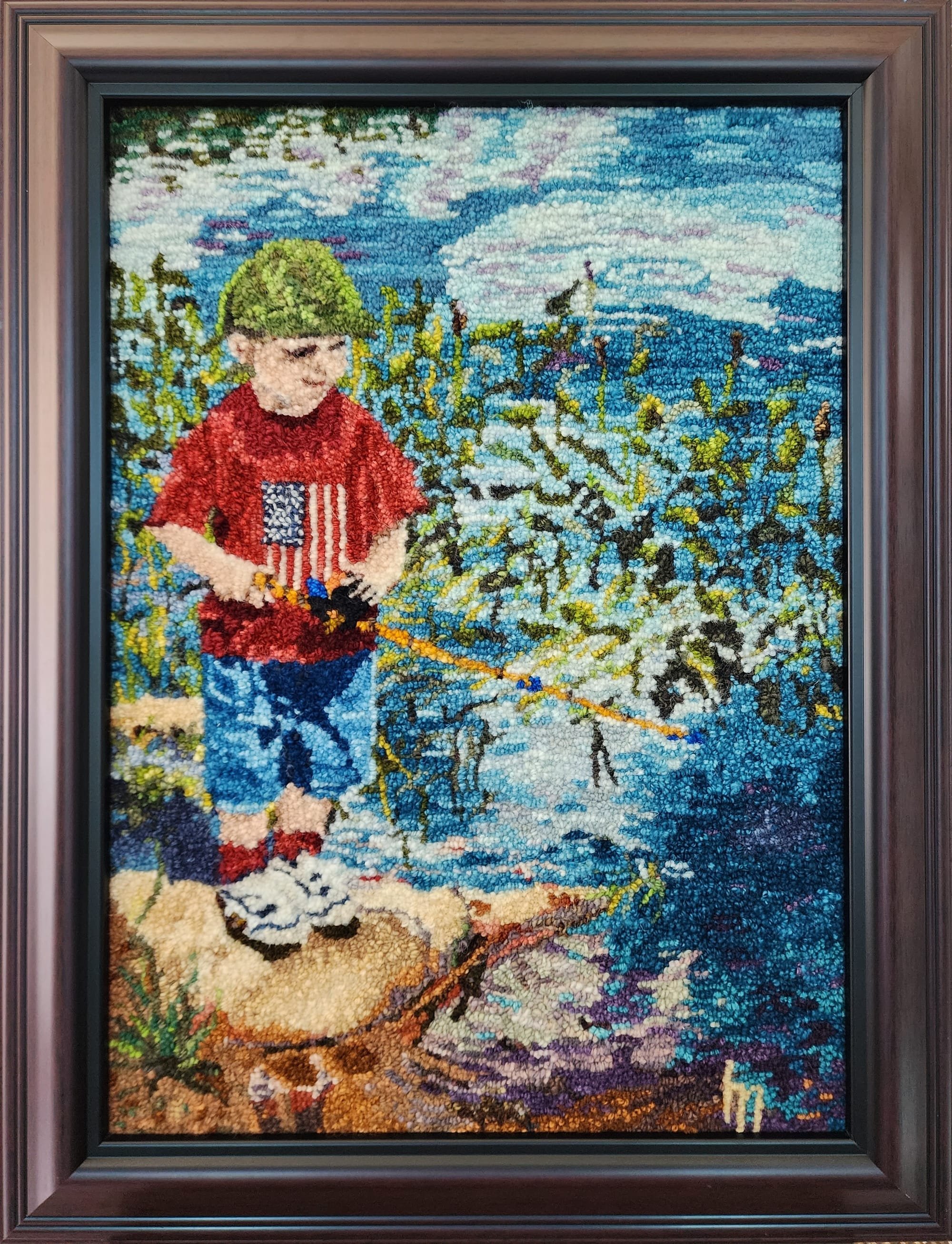 Little Boy Fishing - Heidi Martin Studio