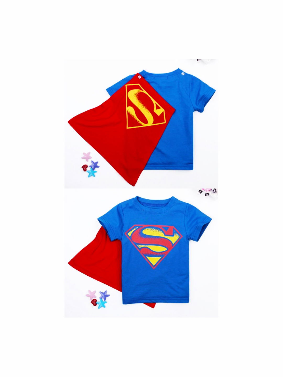 חולצה מודפסת עם גלימה - סופרמן