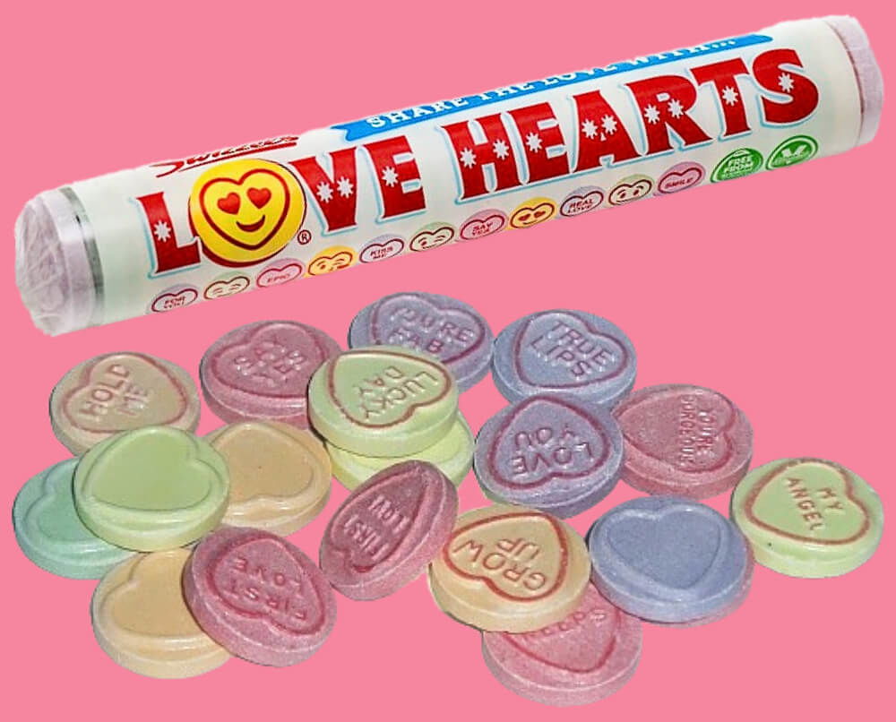 Love on sale hearts candy