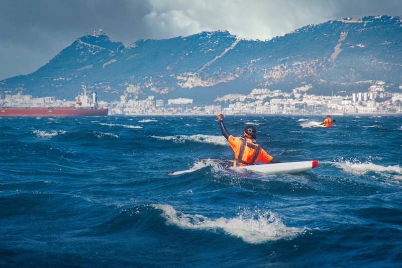 Paddle Downwind in the Strait of Gibraltar
