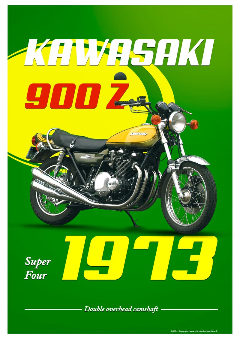 Kawasaki 900 Z - 1973 - Editions Bathysphère