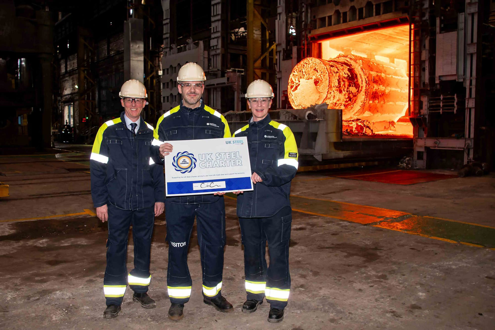 Triple boost as first northern Mayor, regional leaders and Combined Authority to sign UK Steel Charter at Sheffield Forgemasters