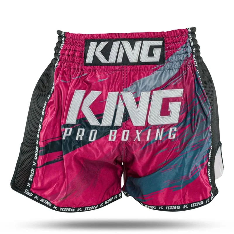Pantalon Kick-boxe ZOZAZA Satin Doré Et Bleu - Volants Style Gladiateur NEUF