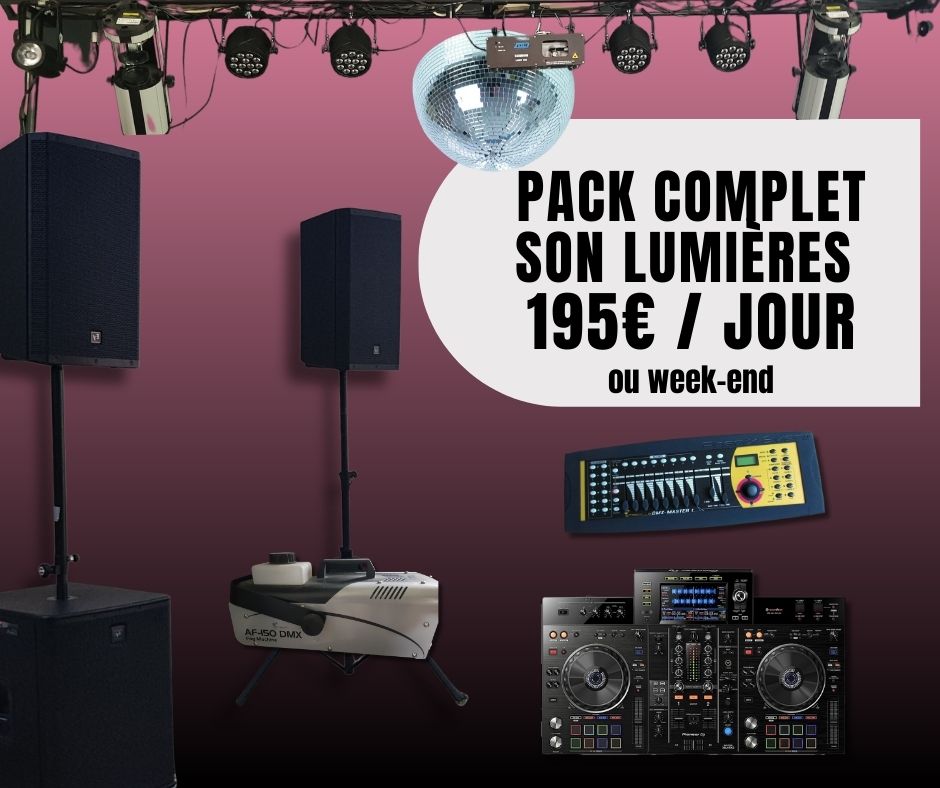 Pack complet Lumière Soirée 1 pour 129,17 € PlanetSono