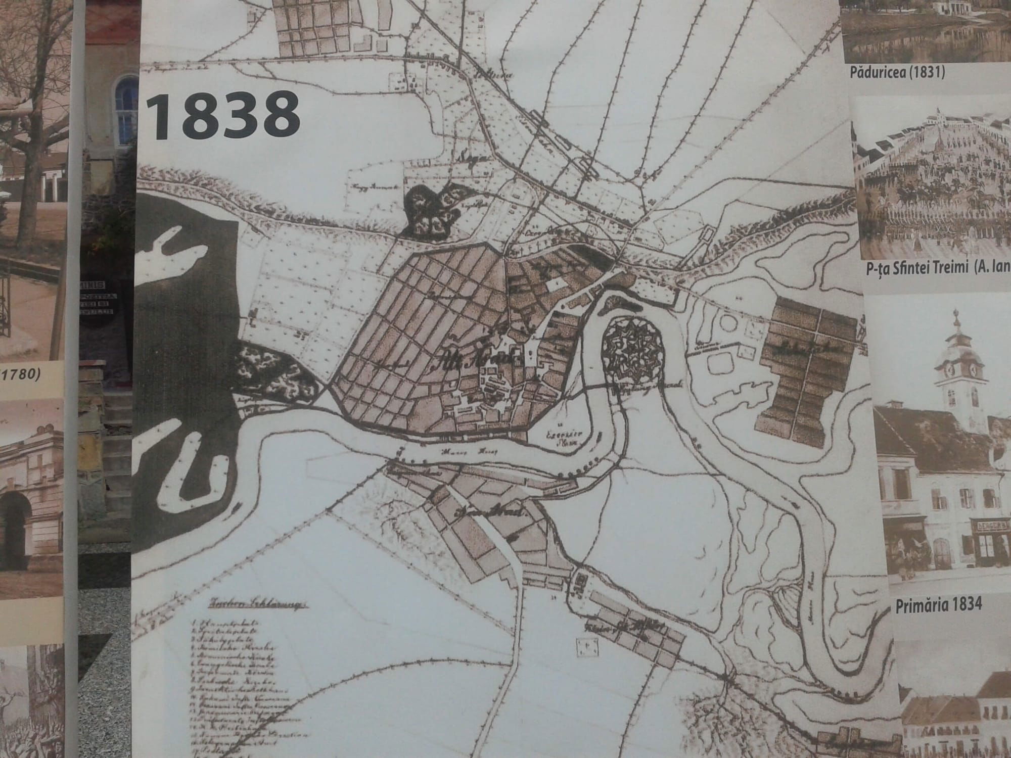 Harta Aradului la 1838