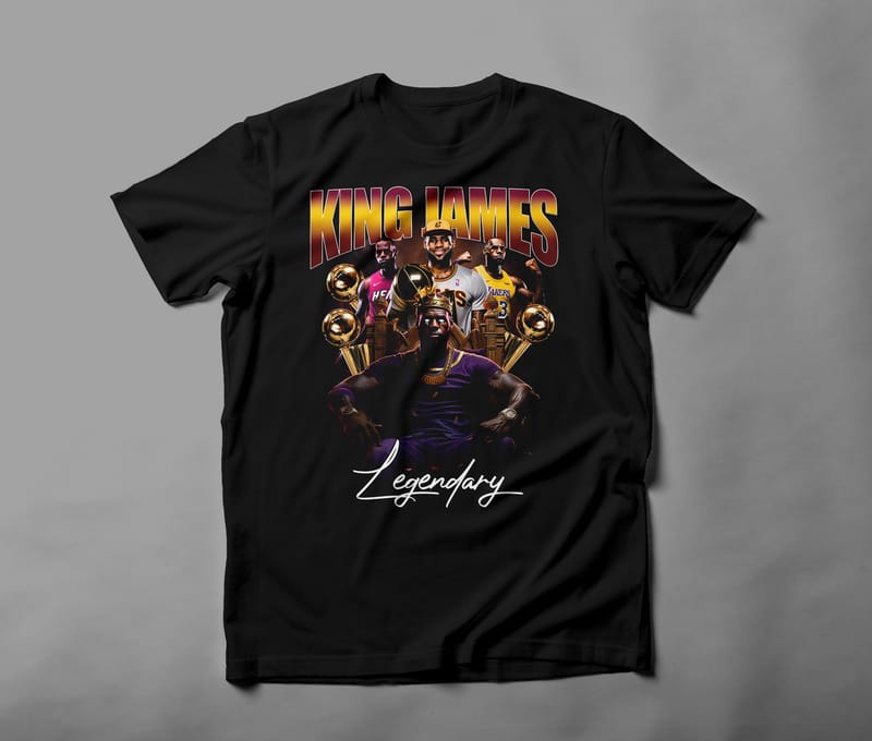 King James Legendary Black - Fresh Prints Collection