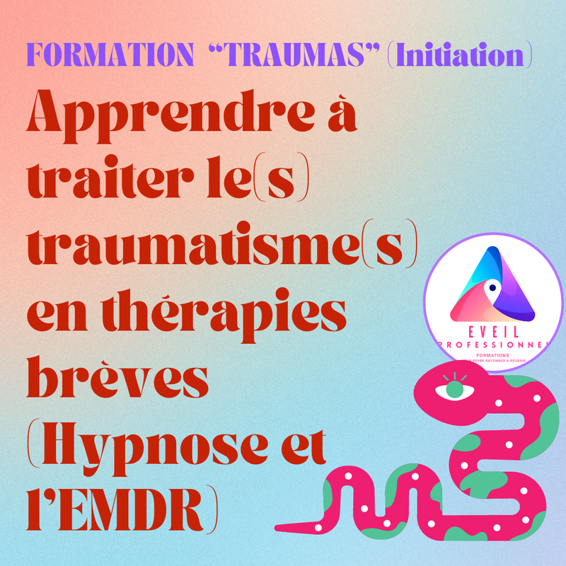 FORMATION “TRAUMAS” : Apprendre à traiter le(s) traumatisme(s) en thérapies brèves (hypnose et l’EMDR-DSA)