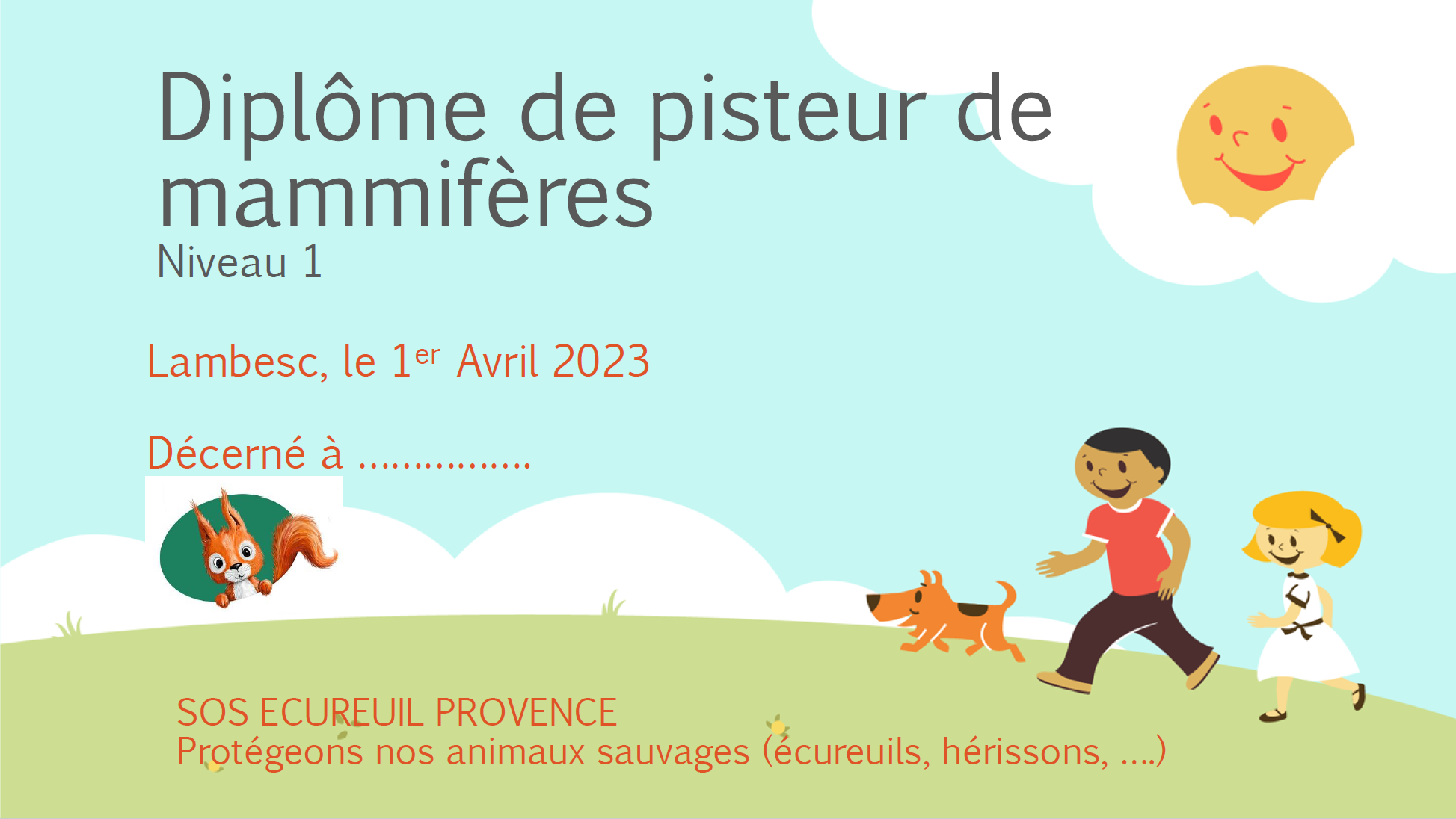 Animation "Devient pisteur de mammifères"