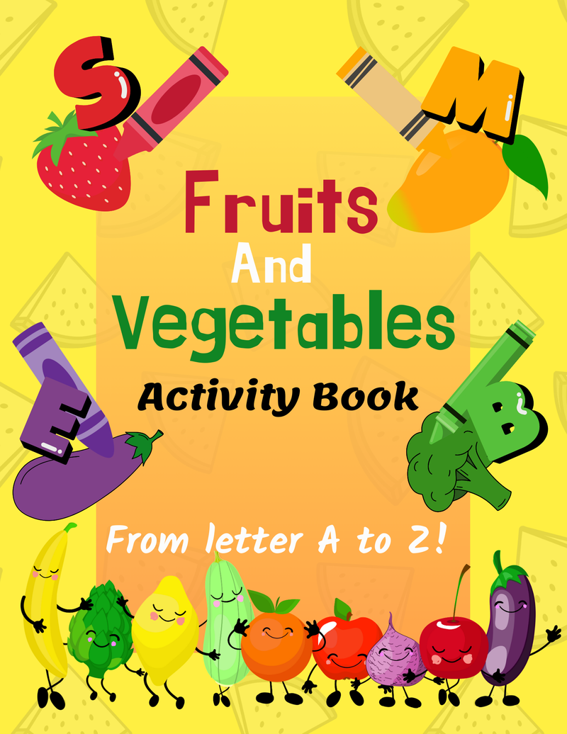 FRUITS AND VEGETABLES ACTIVITY BOOK