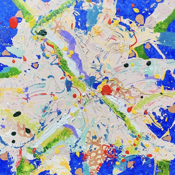 “ Reconnect” mixed technique on canvas ,100x100cm .