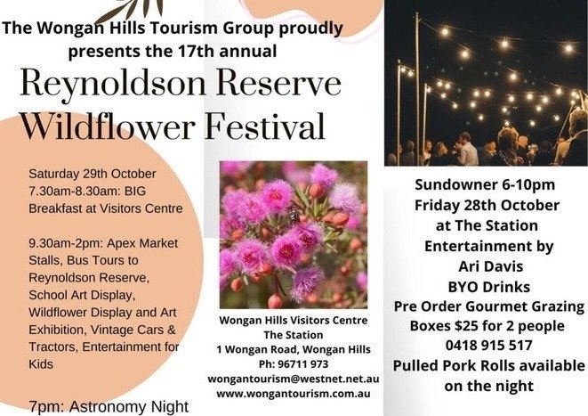 Reynoldson Reserve Wild Flower Festival - Wogan Hills