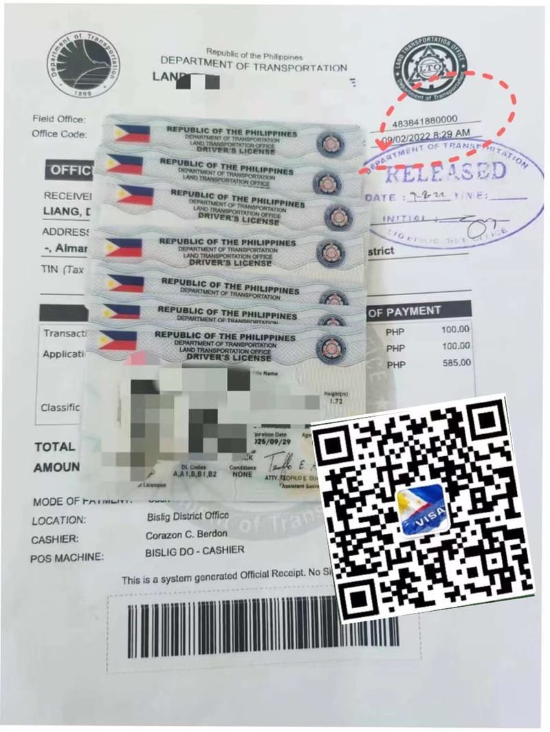 菲律宾车头字办理服务LTO驾驶证服务