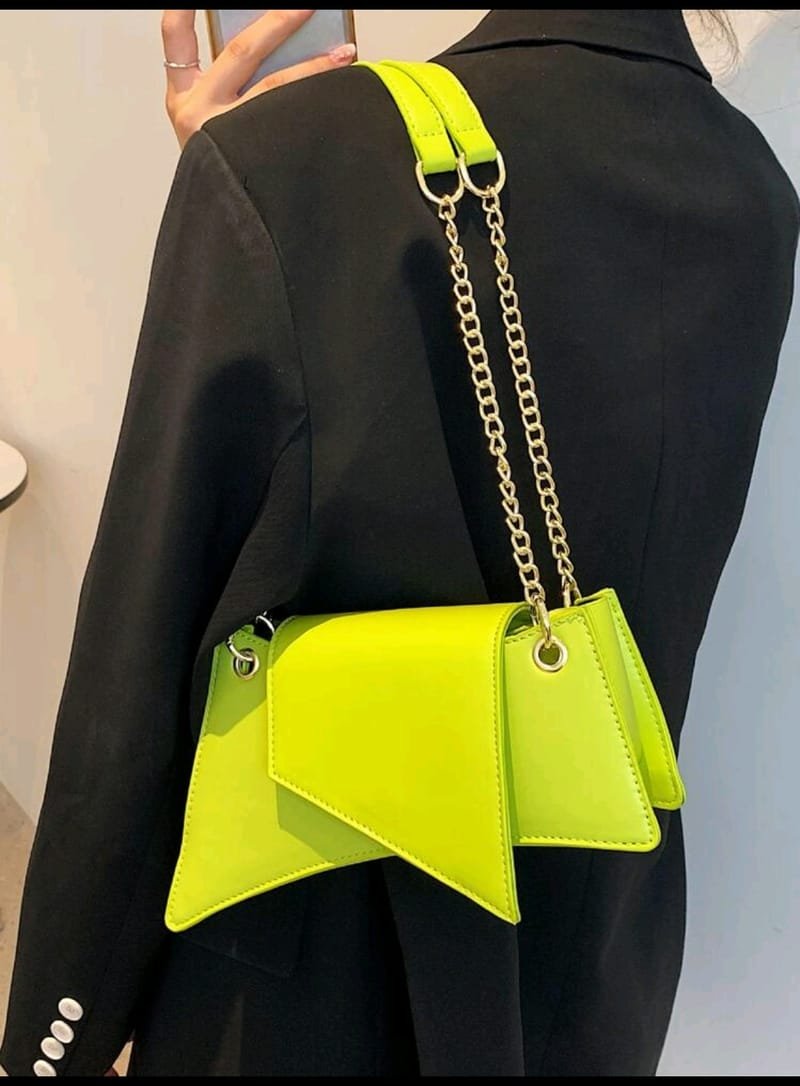 Unique lime green handbag - kit bags & accessories