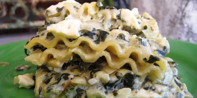 Artichoke and Spinach Lasagna