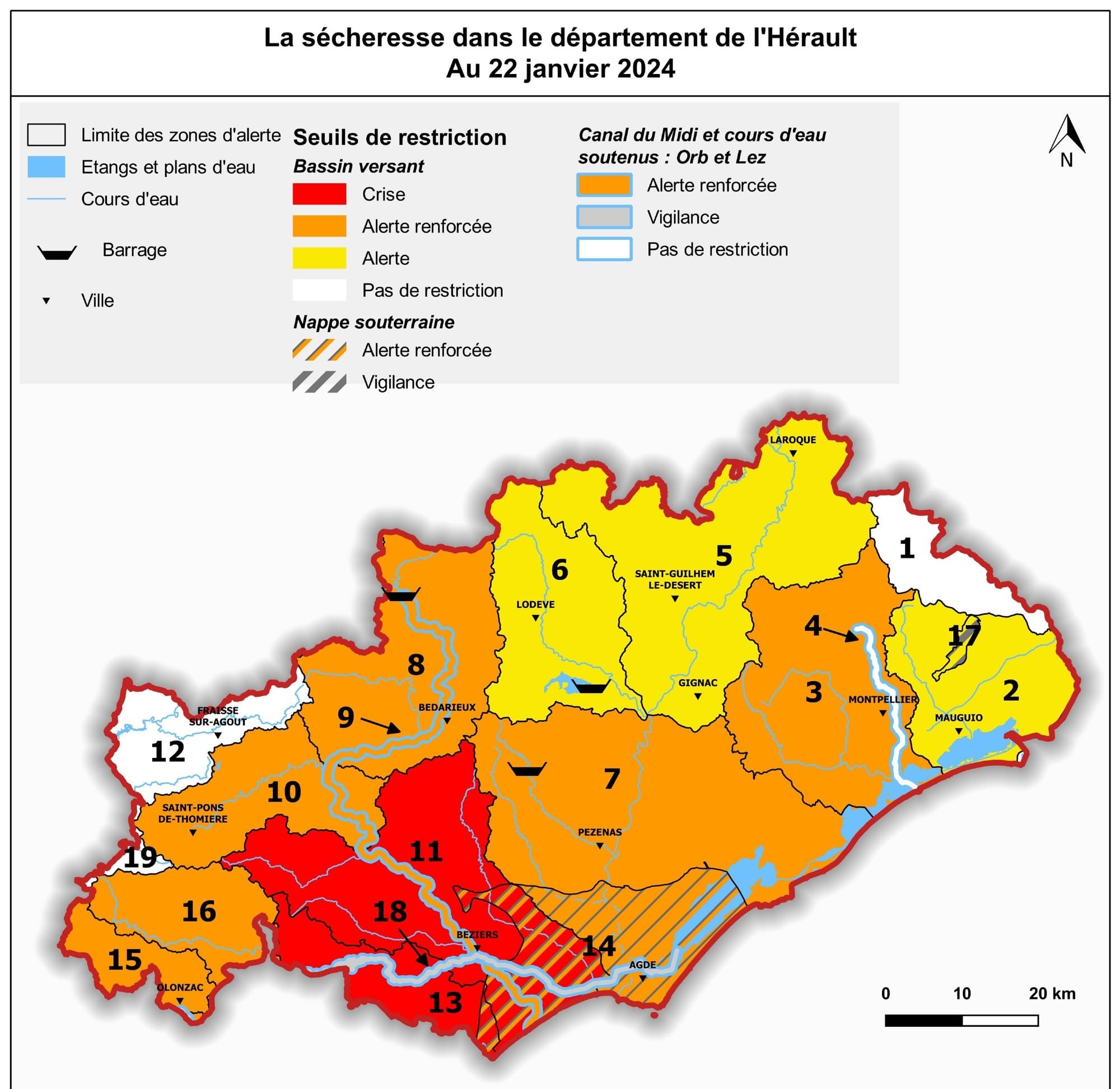 Prolongation de l’état de crise “sécheresse” au 1er février 2024