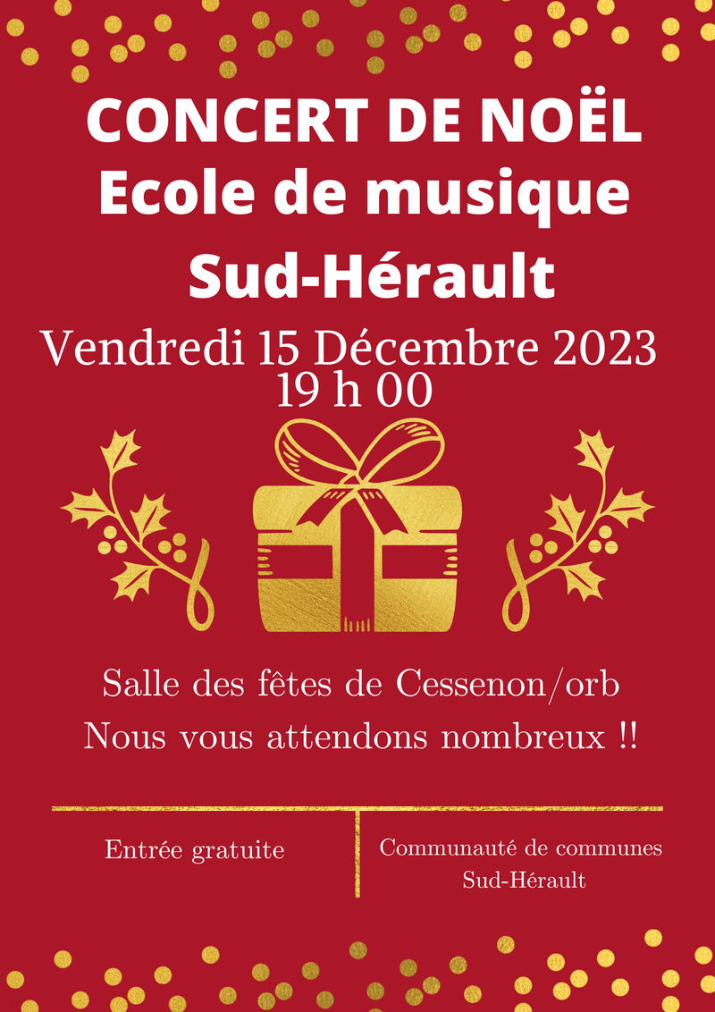 Concert de Noël - École de Musique Sud-Hérault