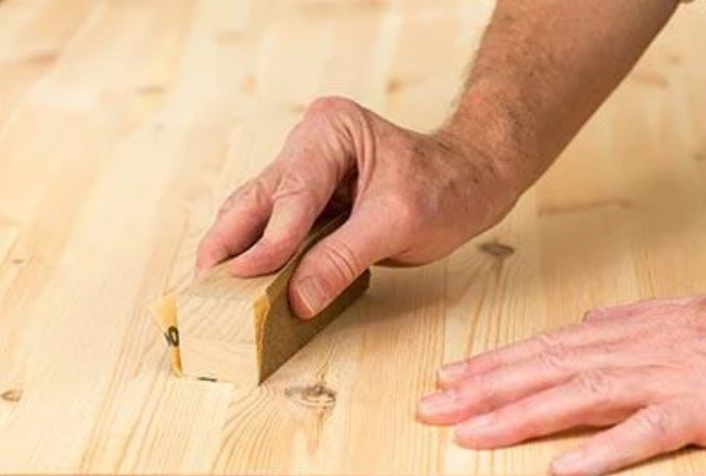 Réparation de plancher bois huilé