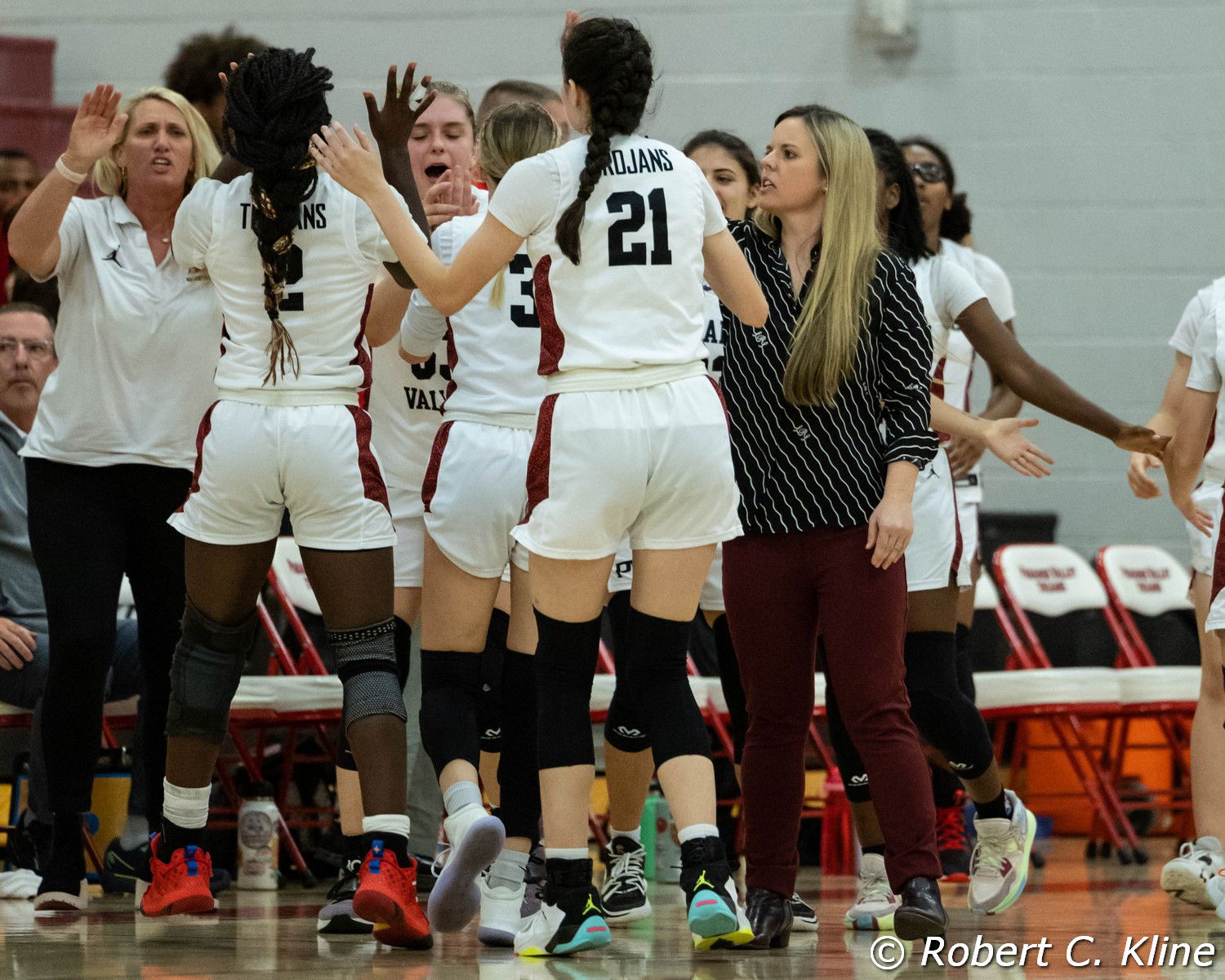 Halftime buzzer beat shot celebration