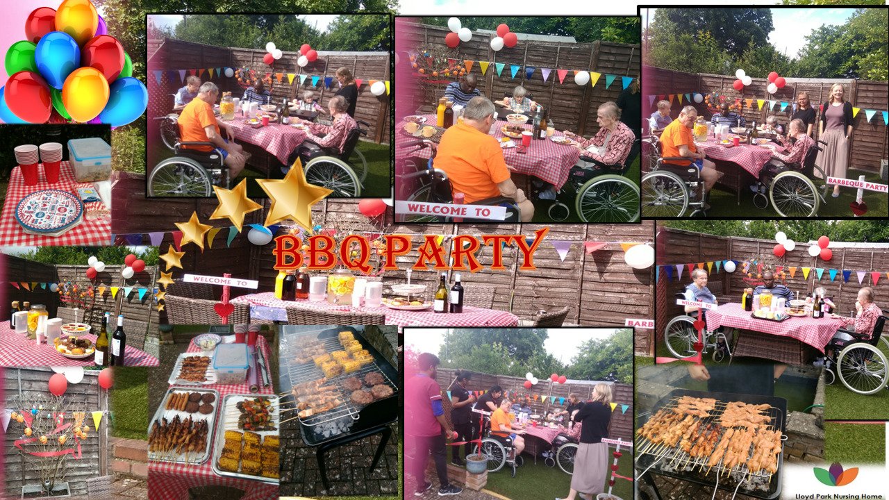 BBQ party with the Residents and Staff