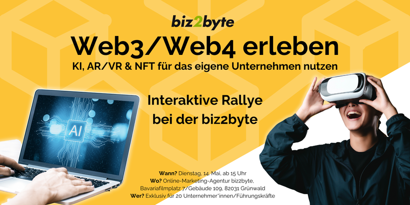 Web3 / Web4 Rallye bei der biz2byte in Grünwald