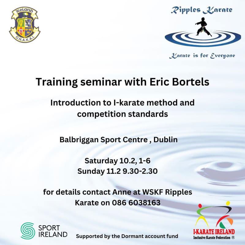 I-Karate seminar with Sensei Eric Bortels