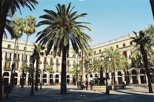 La Plaza Real de Barcelone