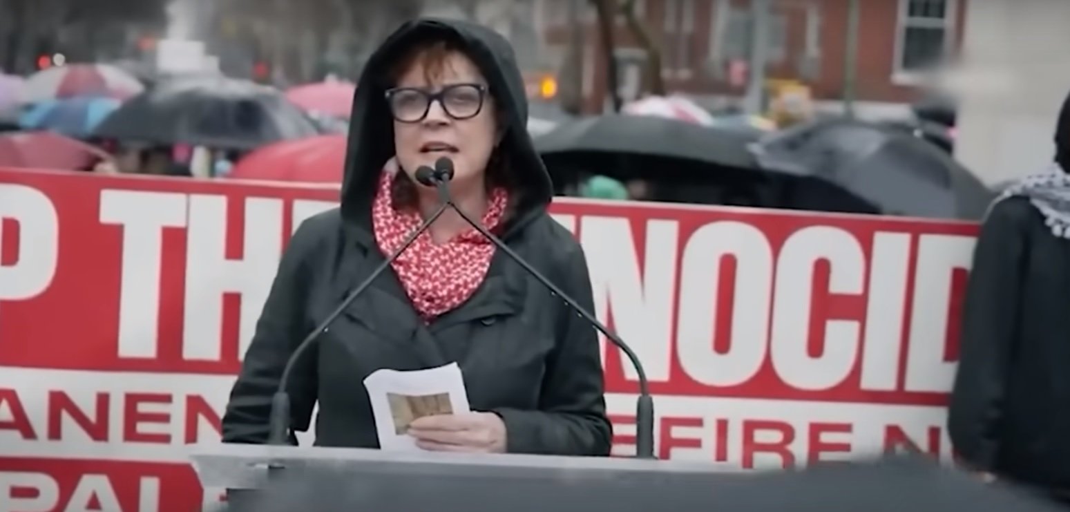 El viral discurso de Susan Sarandon bajo la lluvia de Nueva York: "Nadie es libre" #PalestinaFree