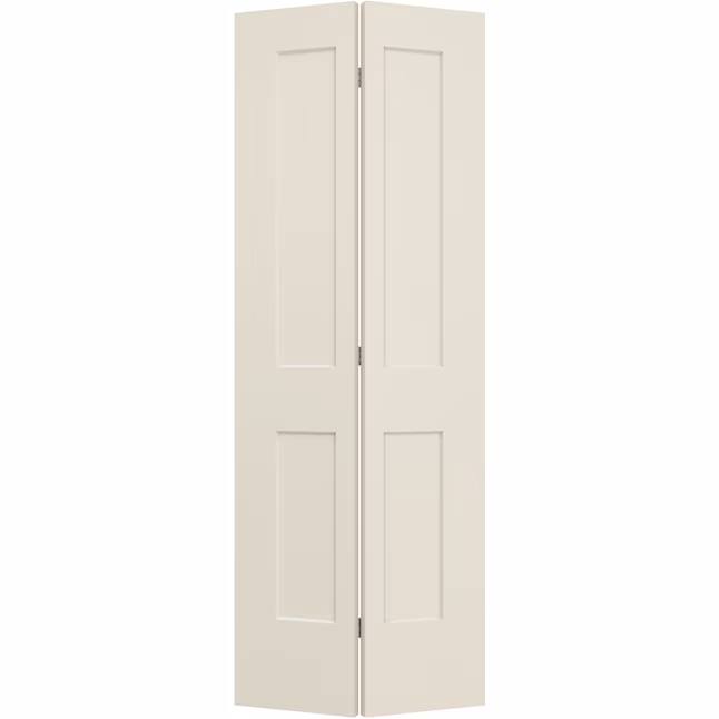 Textured 6Panel Primed Hollow Core BIFOLD DOOR. AMERICAN CARPENTRY