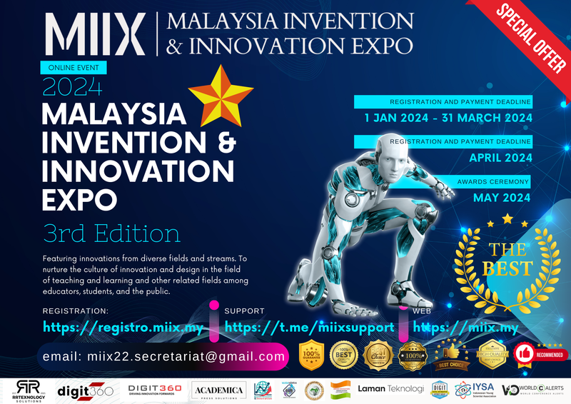 الموضوع دعوة للمشاركة في  معرض تكنولوجيا الابتكارات الماليزية للعام   2024.