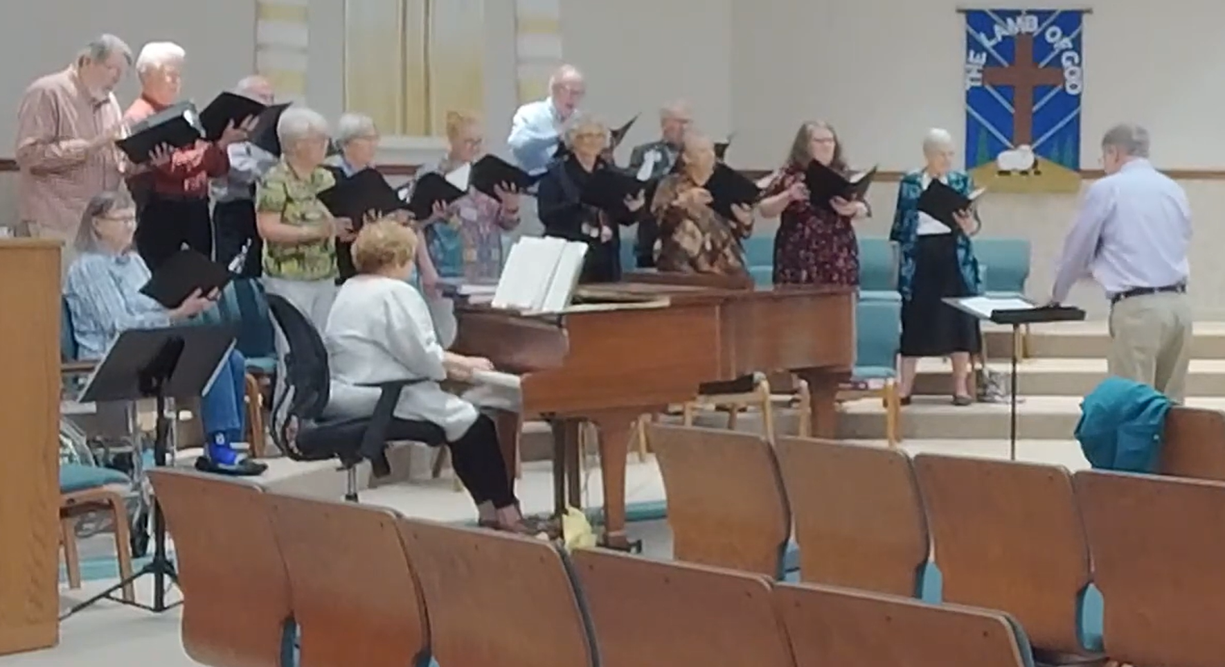 Balmoral Presbyterian Church's Choir provides a musical offering