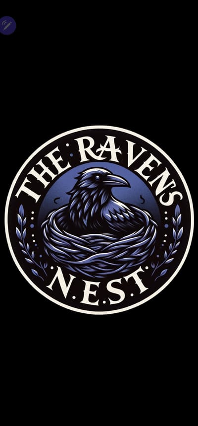 Ravens crafting nest